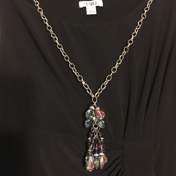 Donating 9-1 Cato’s Classic Black dress - Picture 4 of 8